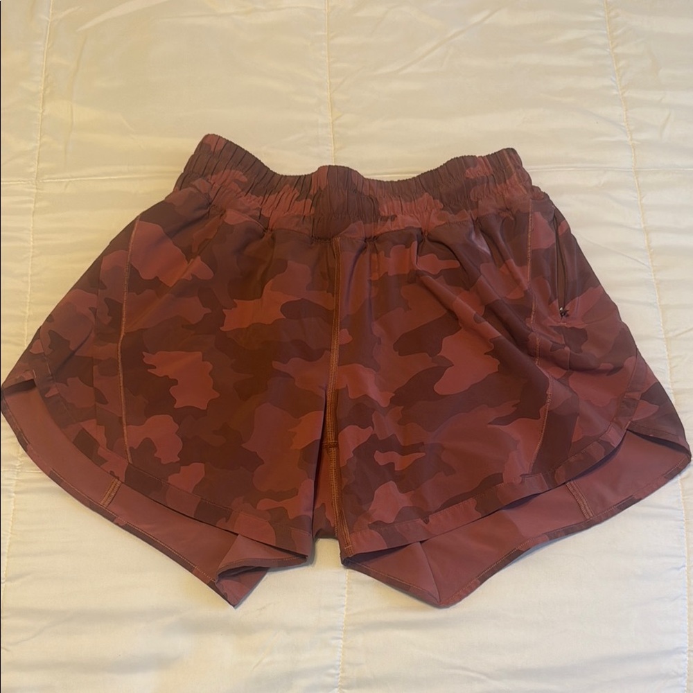 Lululemon Athletica Pink Camo Athletic Shorts